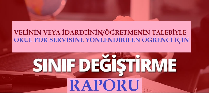 SINIF DEĞİŞİKLİĞİYLE İLGİLİ GÖRÜŞ BİLDİRME RAPORU