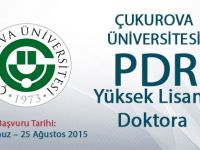 2015 2016 Çukurova Üniversitesi PDR Yüksek Lisans/Doktora