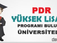 PDR Yüksek Lisans Programı Bulunan Üniversiteler