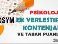 2015 Psikoloji Ek Yerleştirme Kontenjan ve Taban Puanları