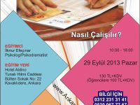 "Psikodrama İle Sınav Kaygısı Nasıl Çalışılır?" İsimli Eğitim Programı Ankara'da Yapılıyor