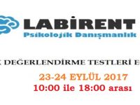 LABİRENT PSİKOLOJİ'DEN ÇOCUK DEĞERLENDİRME TESTLERİ EĞİTİMİ (23-24 EYLÜL 2017)