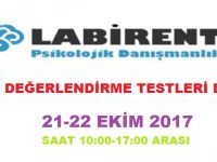 LABİRENT PSİKOLOJİ'DEN ÇOCUK DEĞERLENDİRME TESTLERİ EĞİTİMİ (21-22 EKİM 2017)