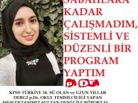 KPSS TÜRKİYE 34. SÜ ve DERGİ p.Dr. TEMSİLCİSİ SULTAN DENİZ ARKADAŞIMIZLA RÖPORTAJ