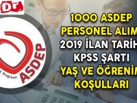 ASDEP KASIM 2019 İLANI, BAŞVURU ŞARTLARI VE YAPILAN DEĞİŞİKLİKLER
