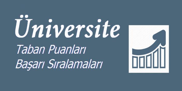 ÜNİVERSİTE-BÖLÜM TABAN PUANLARI VE NET SAYILARI