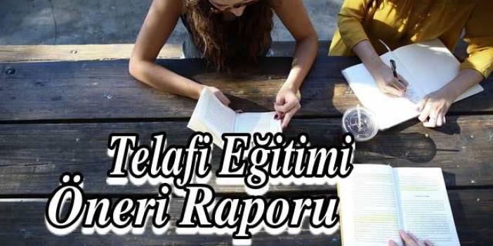 TELAFİ (TAMAMLAYICI) EĞİTİM RAPORU (MEB İÇİN 3 HAFTA)